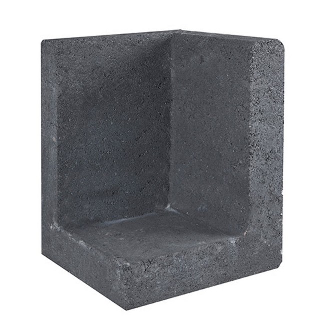 L-Element Hoek 30x30x40 cm Zwart