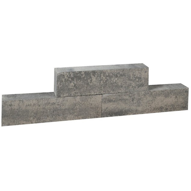 Forto Walling 60x10x10 cm Grijs/Zwart
