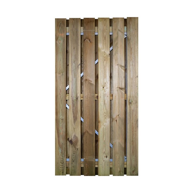 Deur met verstelbaar stalen frame geimpregneerd 100x195 cm