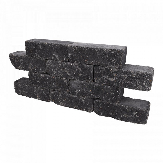 Grani Wall Black 31x11,5x10 cm getrommeld
