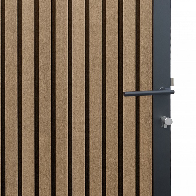 Tuindeur composiet LineaFence Eiken- 90x180 cm