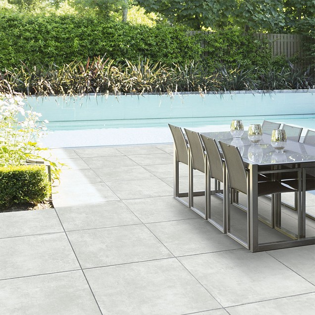 Keramische tegel Betonoptik Light 80x80x3 cm