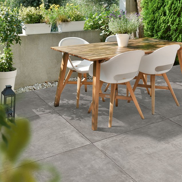 Keramische tegel Betonoptik Medium 80x80x3 cm