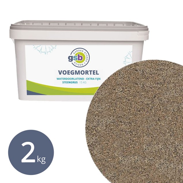WS Voegmortel Easy Fine KLEINVERPAKKING Steengrijs 2 kg