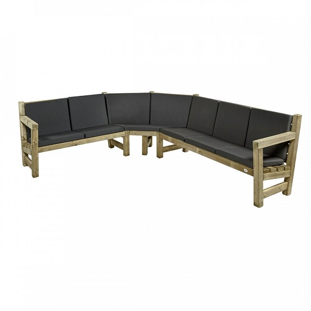 Loungebank tweezits, 135  cm