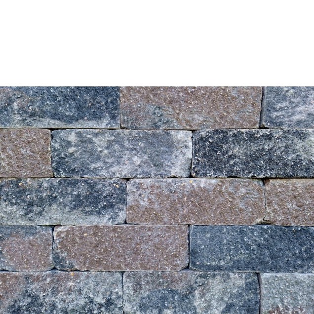 Rockwall 11x13x32 cm Rolde - getrommeld