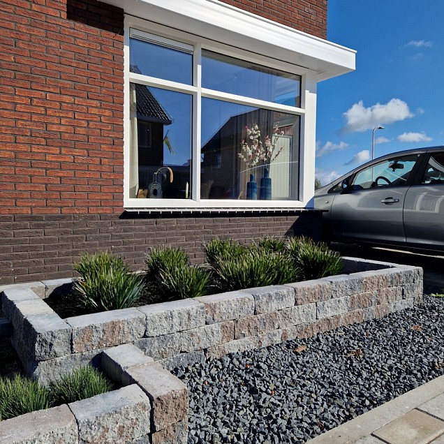 Rockwall 11x13x32 cm Rolde - getrommeld