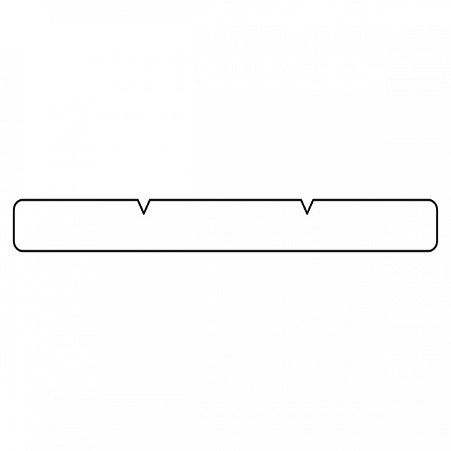 Keruing hardhout plank 1,5x14x305 cm kunstmatig gedroogd, geschaafd, 1 zijde 2 V-groeven, 4 ronde hoeken