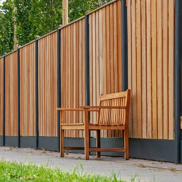Berton©-onderplaat antraciet gecoat H24xD3,5xL180 cm