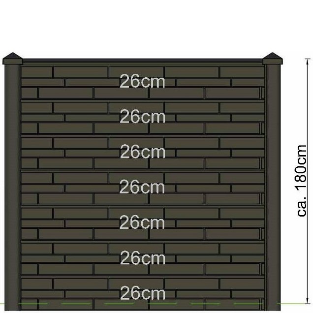 Berton©-sleufpaal Reest wit/grijs 11,5x11,5x246 cm hoekmodel