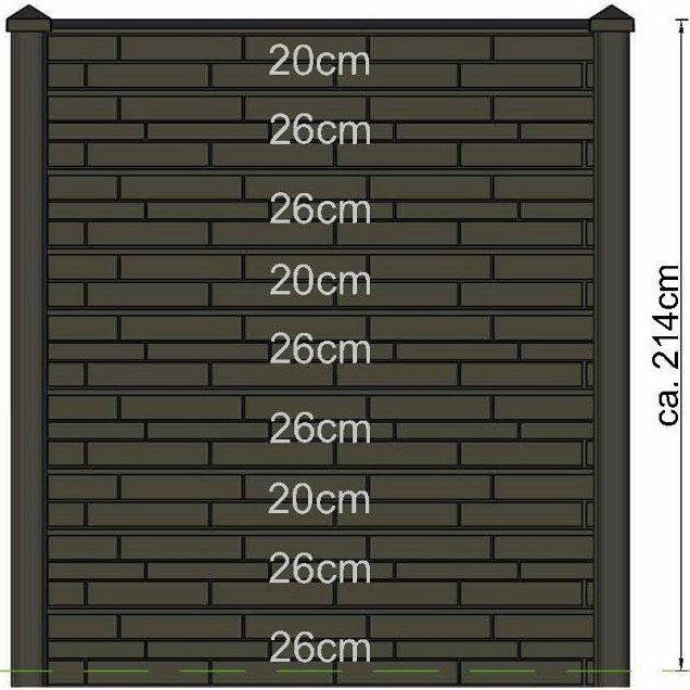 Berton©-sleufpaal Reest wit/grijs 11,5x11,5x280 cm hoekmodel