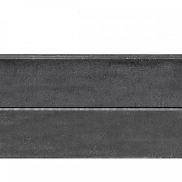 Berton©-motiefplaat smal antraciet H26xD3,5xL184 cm blokhutprofiel