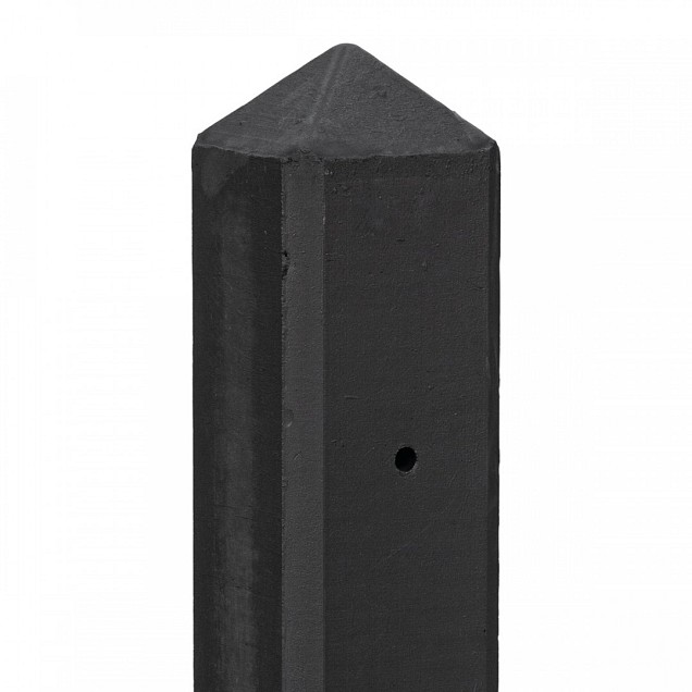 Berton©-paal IJssel antraciet gecoat, diamantkop 10x10x190 cm eindmodel