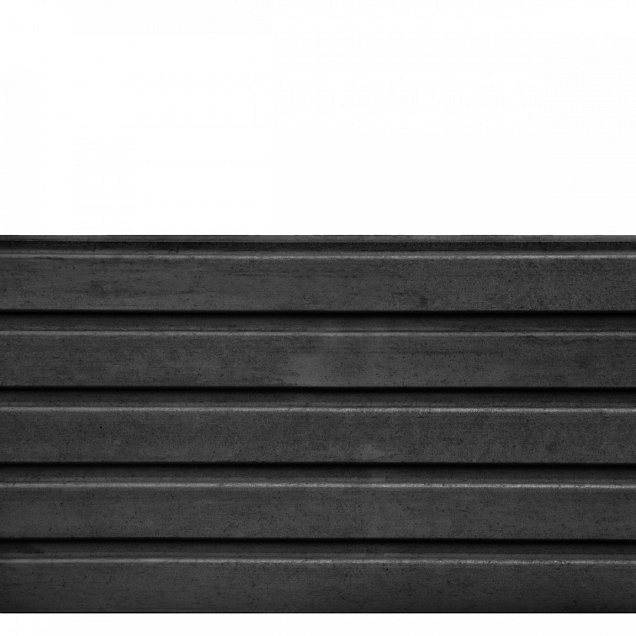 Berton©-motiefplaat smal antraciet gecoat H26xD3,5xL184 cm Deens rabat