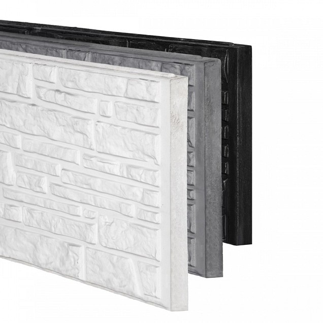Berton©-motiefplaat antraciet H36xD3,5xL184 cm Rustico