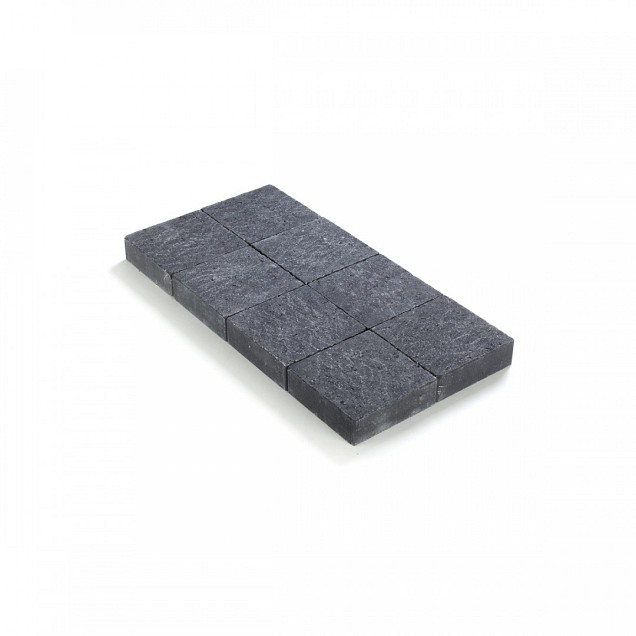 Kassei in-Line getrommeld 20x20x6 Zwart