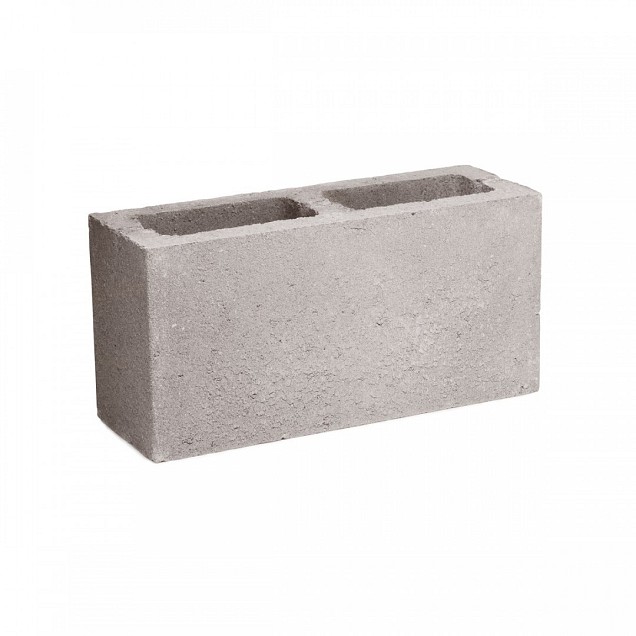 Zichtbetonblok Grijs 39x14x19 cm hol - Benor 8/1.4