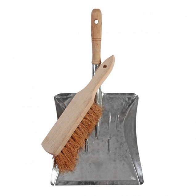 Stoffer en blik - Country - Hout en Metaal