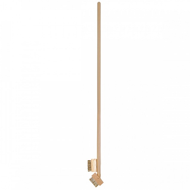 Onkruidborstel - Inclusief reserveborstel - Stalen haren - Houten steel - 140 cm