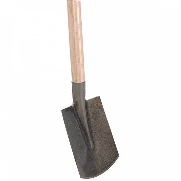 Dulspade - Gehard staal - Gebogen - Essenhouten steel - 85 cm
