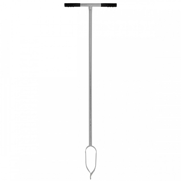 Grondboor - Verzinkt staal - 7 cm - Rubberen handvatten