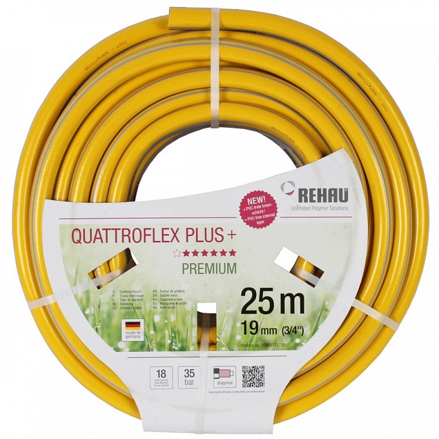 Tuinslang - Getricoteerd - High Twist Resistant - 3/4 inch - 25 meter - Geel