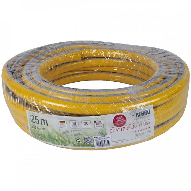 Tuinslang - Getricoteerd - High Twist Resistant - 1 inch - 25 meter - Geel