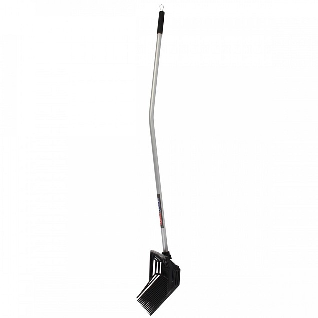 Mestvork - 4 tanden - Metaal - Essenhouten steel - 85 centimeter