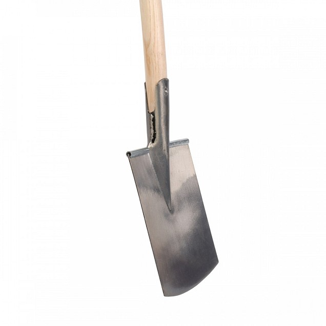 Damesspade - Blank gepolijst - Essenhouten steel - 85 cm