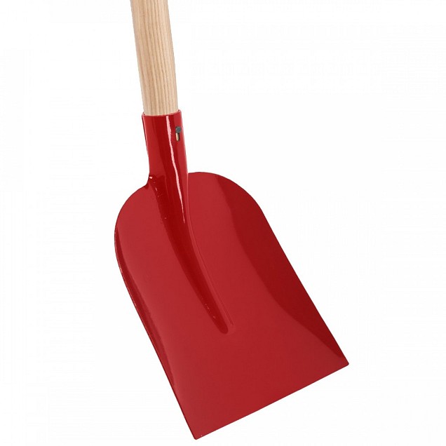 Betonschop - Gehard staal - Rood - Essenhouten steel - 90 cm