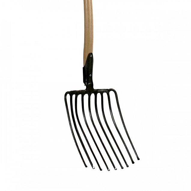 Kuilvoervork - Hooivork - Essenhouten steel - 100 centimeter