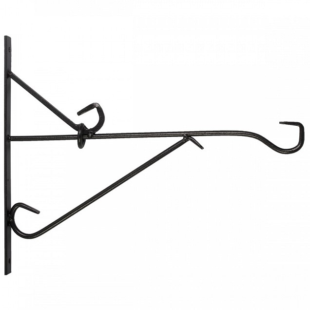 Muurhaak smeedijzer zwart 35cm