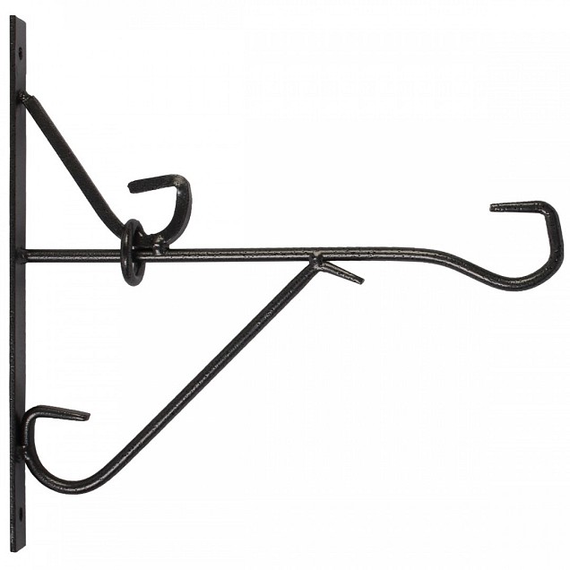 Muurhaak smeedijzer zwart 25cm