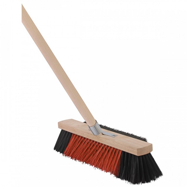 Multibezem - 3-in-1 - 40 cm - Houten steel - 160 cm