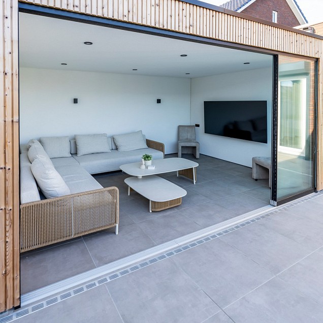Metropole Grey tegel 80x80x2 cm.