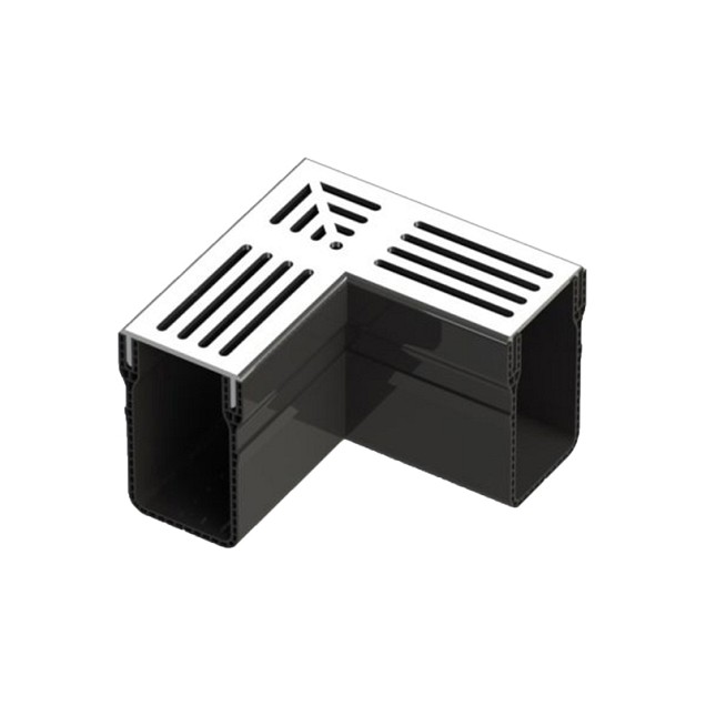 Aquadrain Corner Grey Grating 65/100 mm