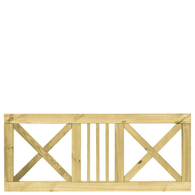 Grenen boerenland hek 75x180 cm