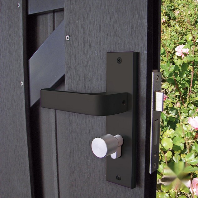 Composiet tuindeur Design Antraciet 90x180 cm