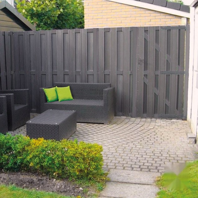 Composiet tuindeur Design Antraciet 90x180 cm