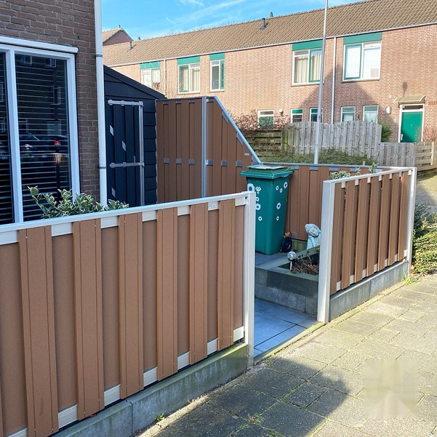 Composiet schutting Design Bruin 93x180 cm