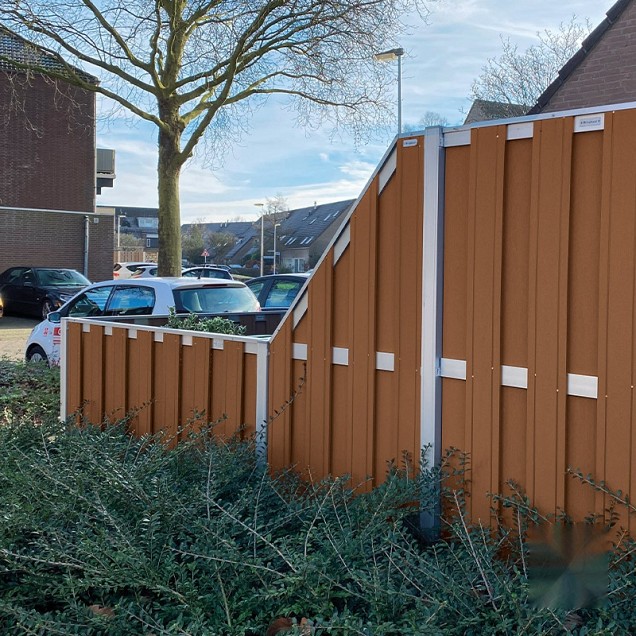 Composiet schutting Design Bruin 93x180 cm