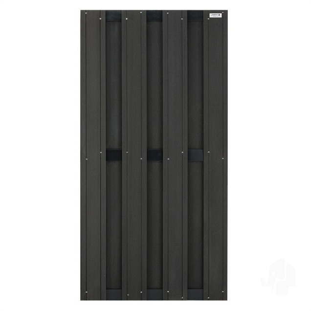 Composiet schutting Design Antraciet 90x180 cm