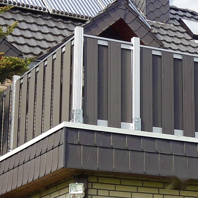Aluminium paal 7x7x99 cm blank (incl kap en houten kern)