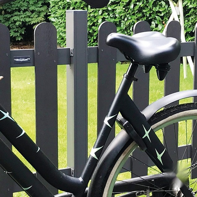 Aluminium paal 7x7x99 cm antraciet (incl kap en houten kern)