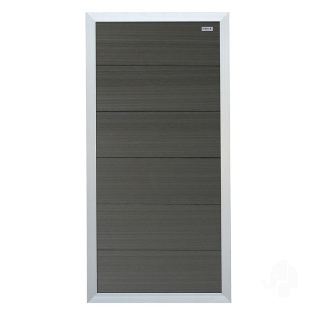 Composiet schutting Forte Antraciet - alu 90x180 cm