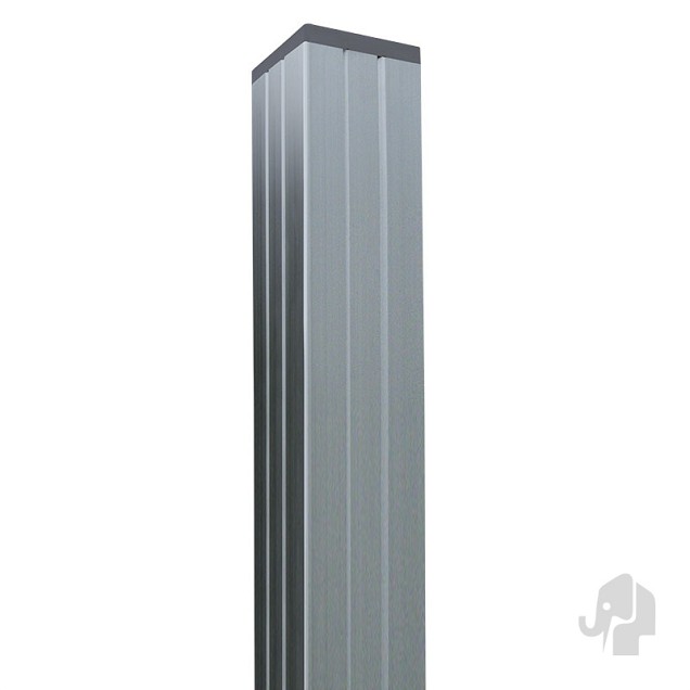 Aluminium paal "Modular" 68x68x970mm (tbv scherm 970 hoog) in folie bc