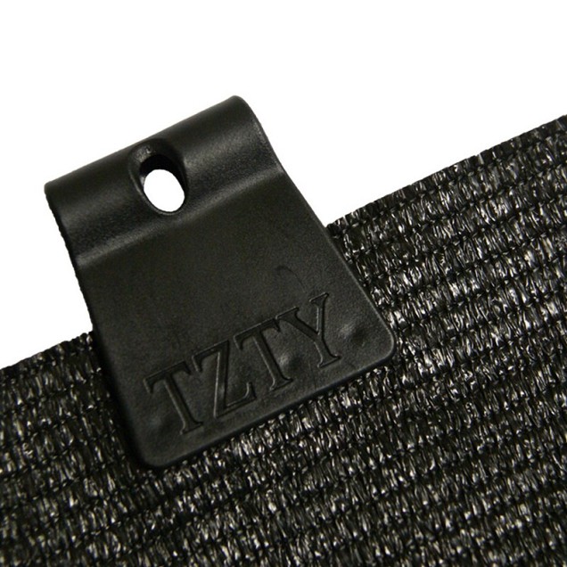 Bevestigingsclip zwart tbv gaasdoeken - 10 stuks