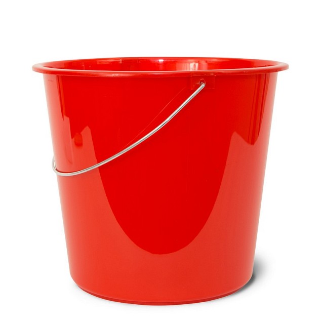 Emmer assorti kleur 10 liter hard kunststof