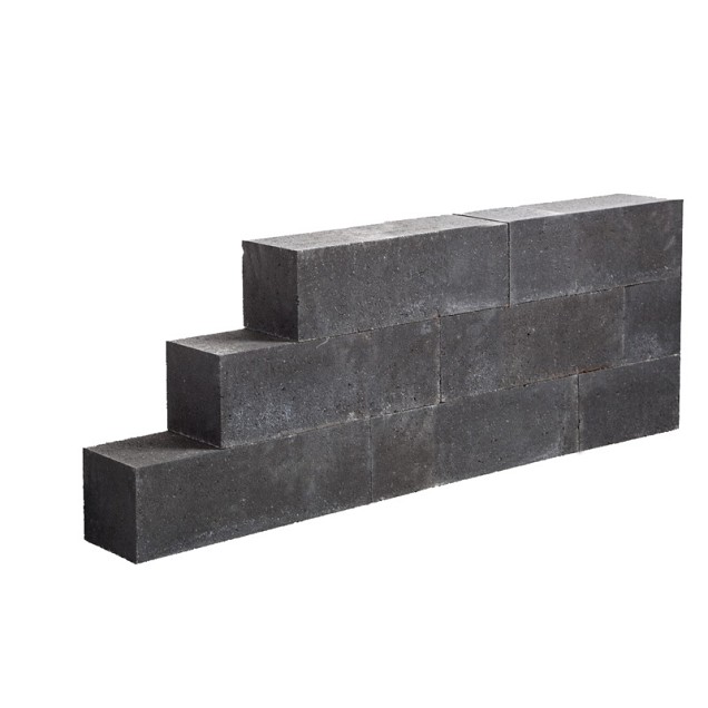 Facetblock 15x15x45 cm Black
