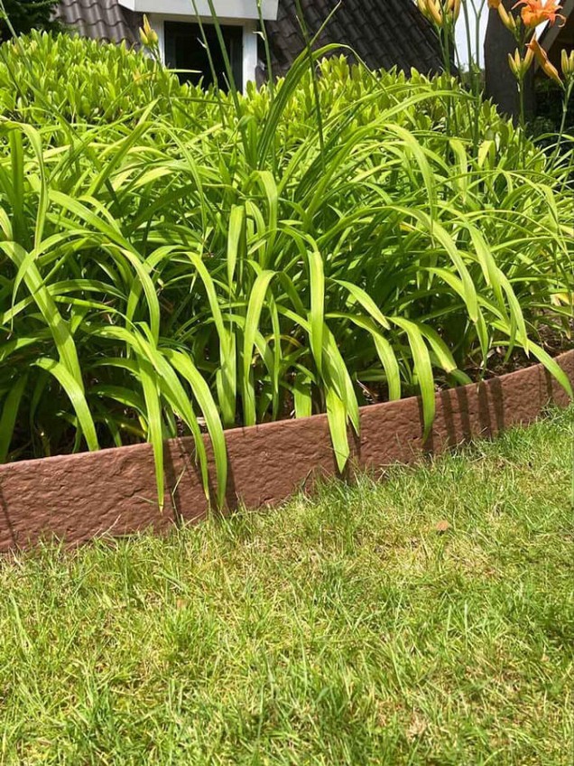 FlexiBorder 14 cm hoog - rol 25 m¹ - bruin